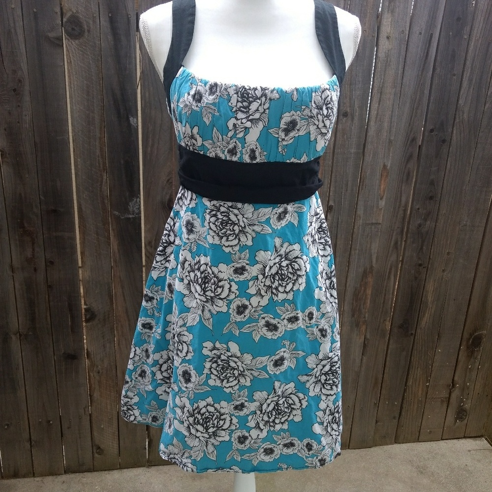 Teal blue dress